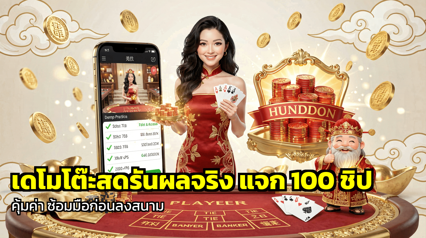 เดโมโต๊ะสดรันผลจริง